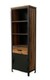 image 1 of Induse 1 Drawer Large Bookcase - Mango Wood/Iron - L37 x W65 x H190 cm - PP Sawn Finish | Brown