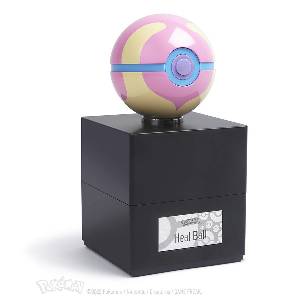 image 1 of Pokémon Die-Cast Heal Ball Replica Pink
