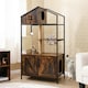 image 3 of COSTWAY Enclosure Litter Box Industrial 150CM Cat Tree