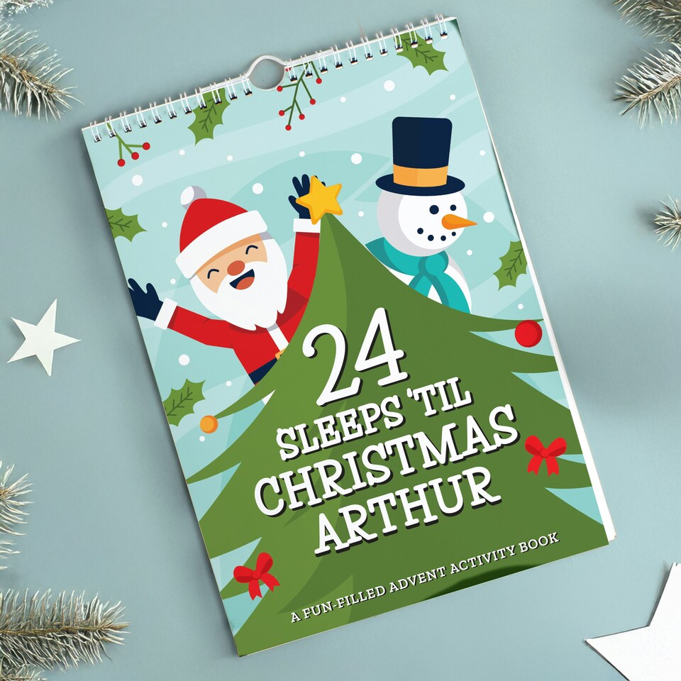image 1 of Personalised 24 Sleeps Christmas Activity Advent Calendar