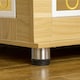 image 8 of PawHut Dog Crate Furniture End Table w/ Soft Cushion, Double Door - Oak Tone