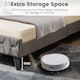 image 6 of COSTWAY Single Size Bed Frame Upholstered Slat Support Platform Bed