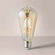 image 2 of ValueLights 3 Pack Filament E27 Amber Pear Light Bulbs | Clear