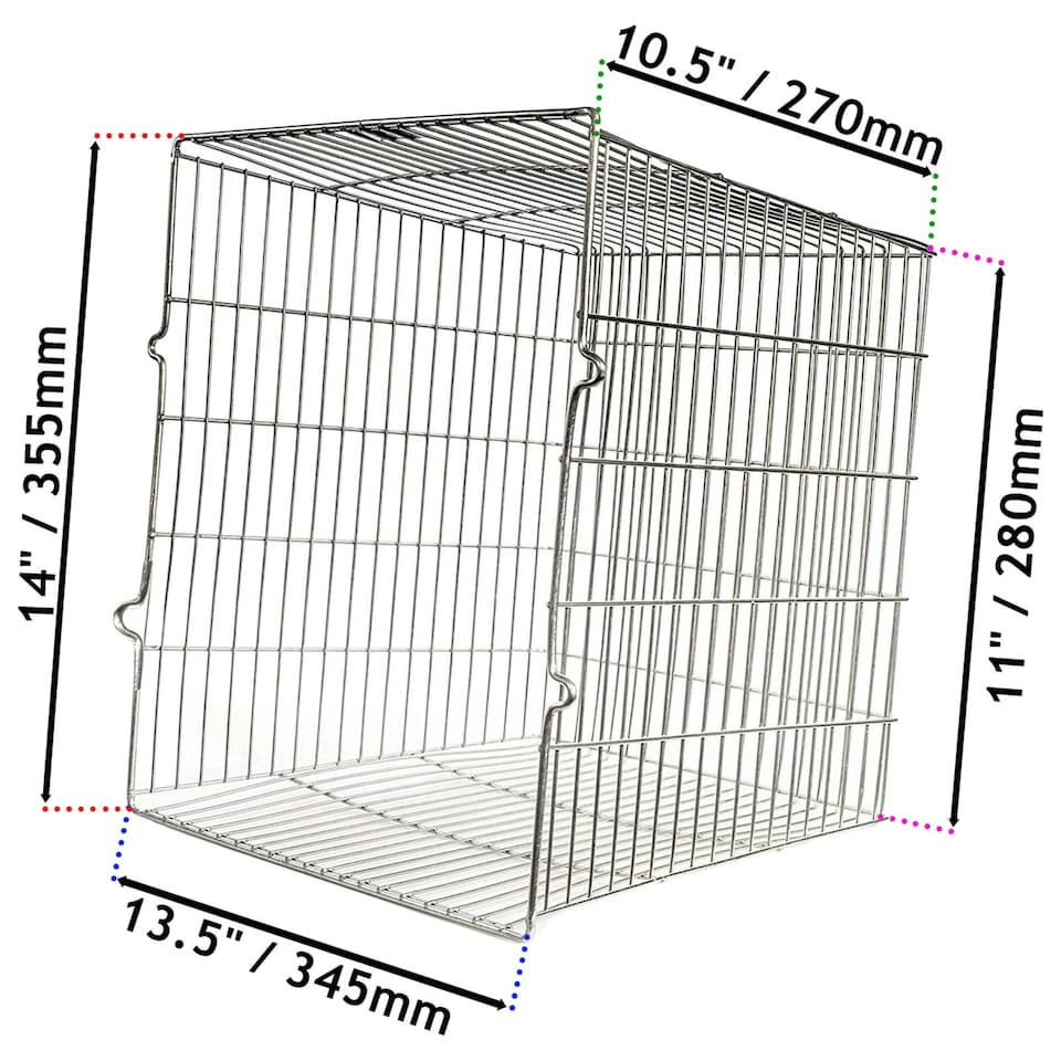 image 1 of SPARES2GO Universal Rectangular Terminal Flue Guard Non-Condensing Oil Boiler (11" x 11" x 10.5")