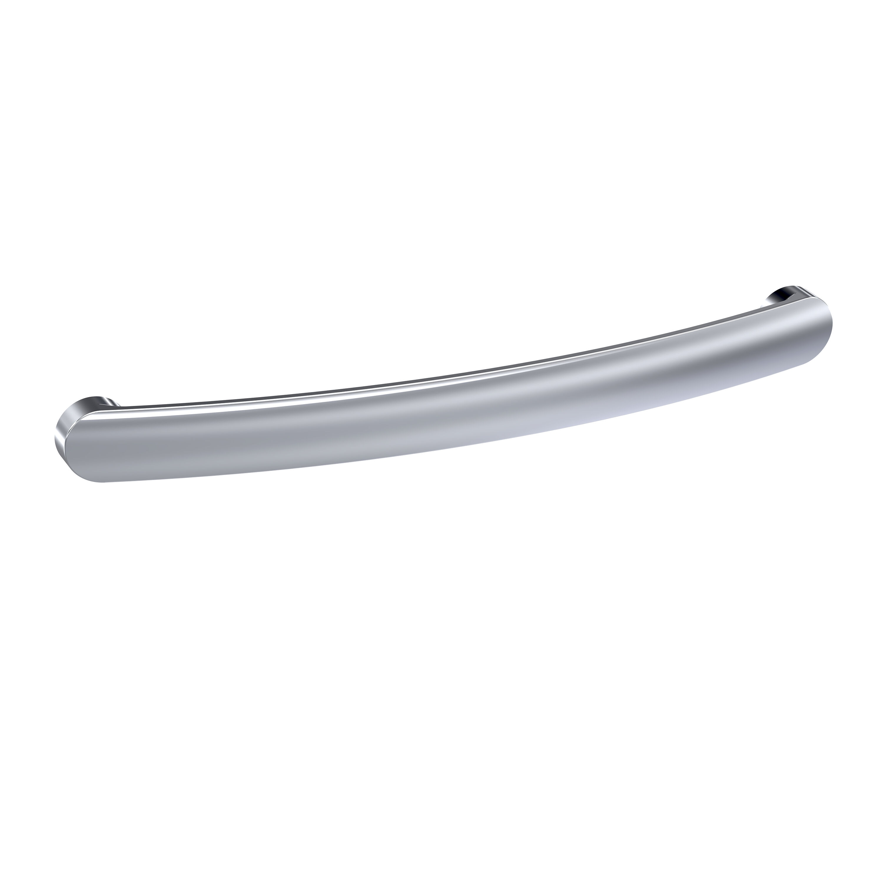 Balterley Curve Rounded D Shape Furniture Handle 19 x 192 mm - Chrome in Silver