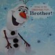 image 4 of For Brother Frozen Olaf Christmas Card