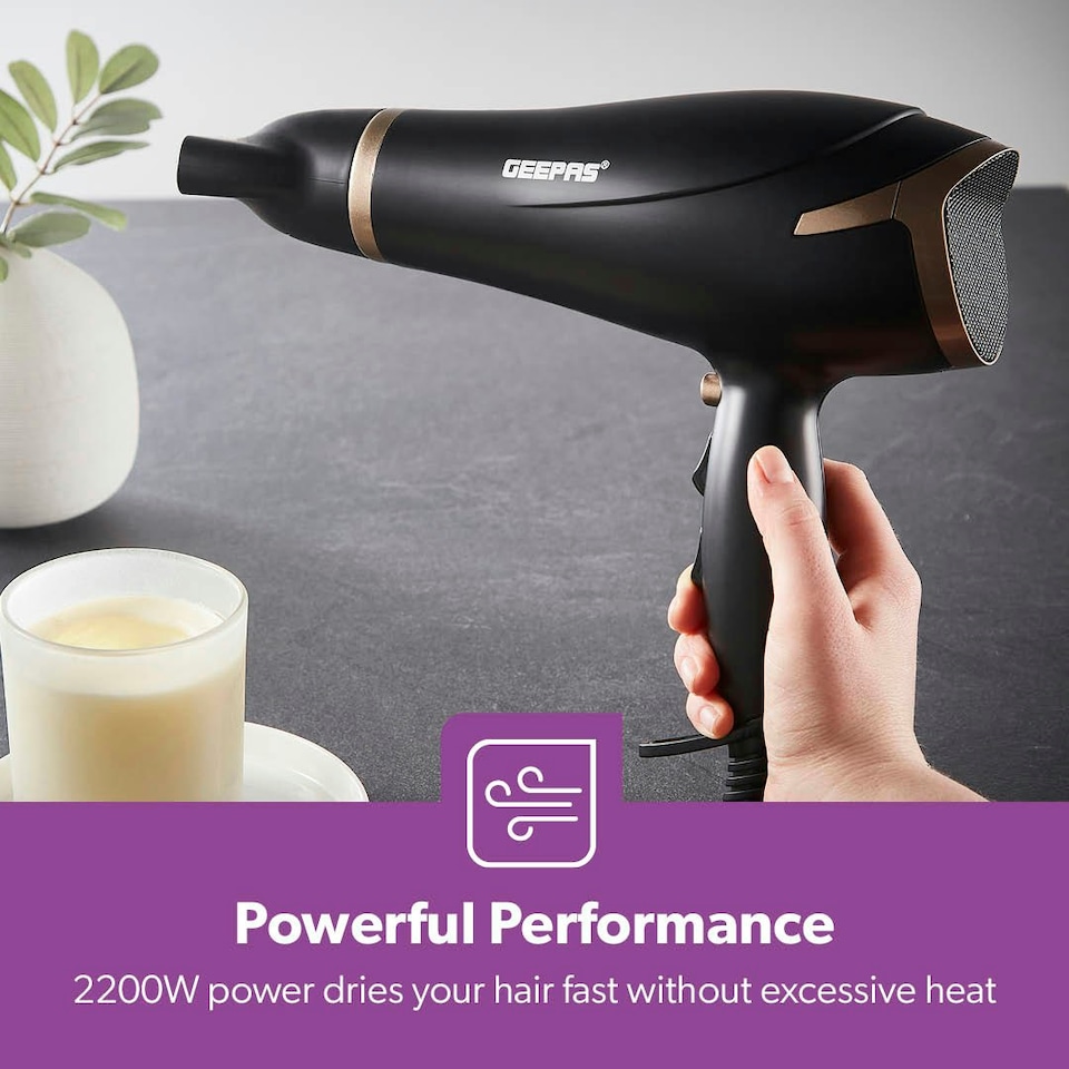image 1 of GEEPAS 2200W 2-Speed Hair Dryer