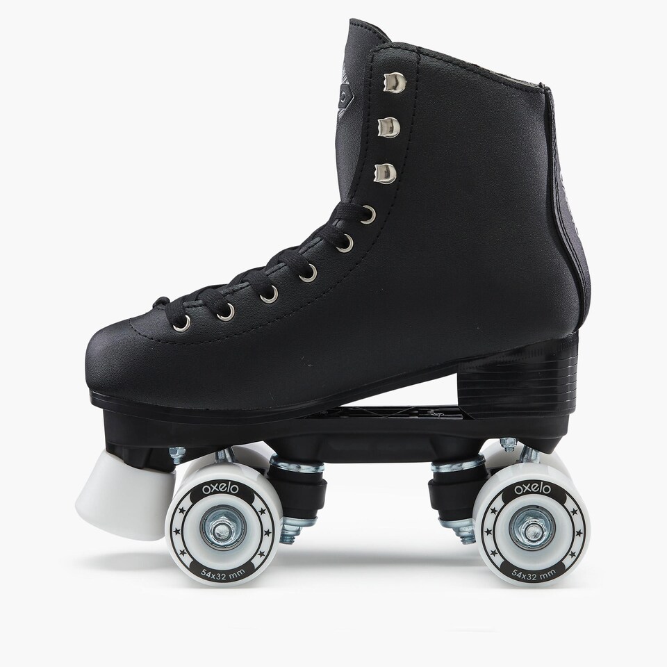 image 1 of Decathlon Kid's & Adult Roller Skates Black - 100 Series