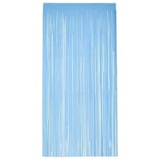 Baby Blue Plastic Door Curtain Backdrop 1.9m x 99cm - Pack of 3