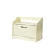 image 3 of Minack Buttermilk / Cream Wooden Bread Bin, Worktop Storage Box with Shelf | Cream | Buttermilk