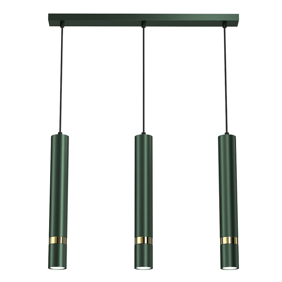 image 1 of Milagro Pendant Lamp Joker Green 3xGU10