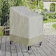 image 7 of Outsunny Outdoor Furniture Cover Chairs Stacked Protection Deep Wind Rain Dust White