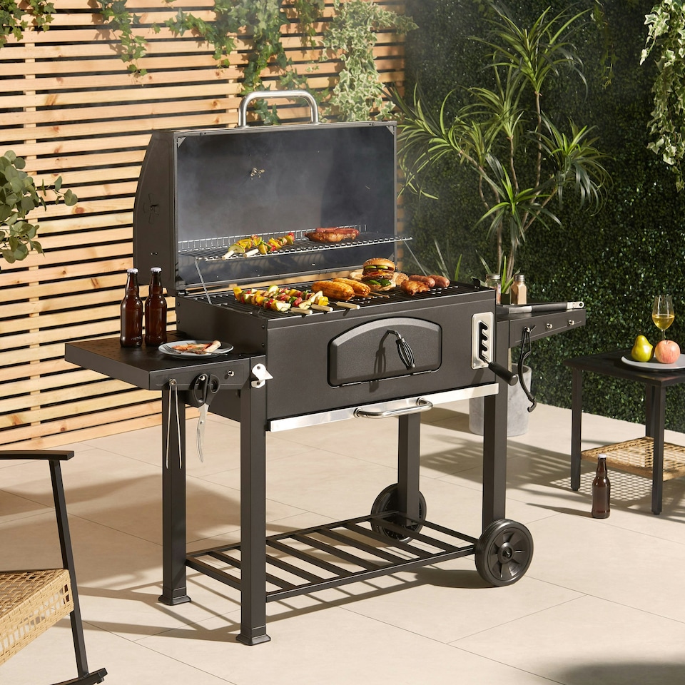 image 1 of VonHaus Charcoal BBQ XXL Portable Barbecue
