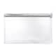 image 1 of Janrax 8x5" White Zip Clear Exam Pencil Case