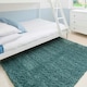image 4 of KUKOON Ocean Blue Deep Pile Shaggy Living Room Area Rug 160cm x 230cm
