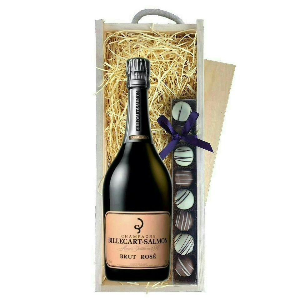 Billecart Salmon Le Rose Champagne & Truffles, Wooden Box 75cl 12% abv