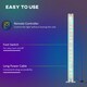 image 5 of HOMCOM RGB Floor Lamps LED Corner Lamp with Remote Control Mood Lighting