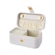 image 1 of Living and Home Portable Mini Jewelry Box Organizer-White | White