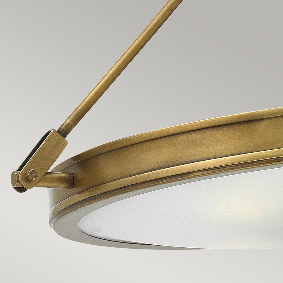 image 1 of Collier 4 Light Medium Semi Flush Ceiling Light Brass, E14