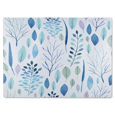 Winter Branches & Leaves Glass Chopping Board | Multi