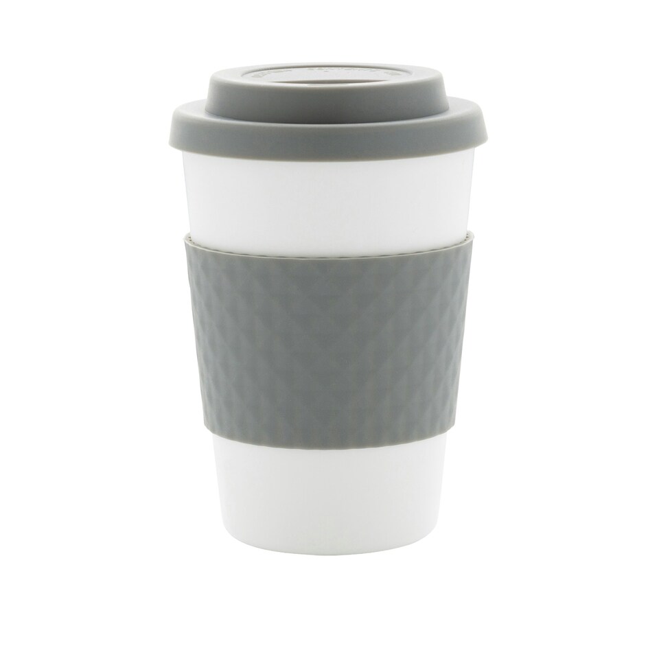 image 1 of XD Collection Reusable 270ml Coffee Machine Cup - Grey/White - One Size