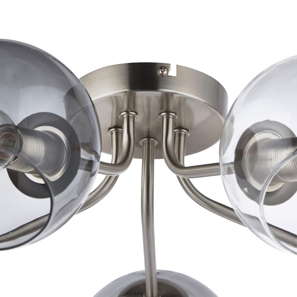 image 1 of Branco 5 Light Semi-Flush Ceiling Light