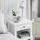 image 8 of Camille Bedside Table 1 Drawer in Classic White