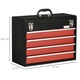 image 7 of DURHAND Lockable 2/3/4 Drawer Tool Chest w/ Ball Bearing Slide Drawer Black
