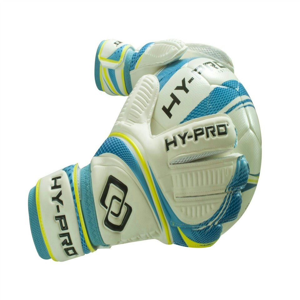 image 1 of Hy-Pro Captura Football Soccer GK Goalkeeper Gloves Size 6 White