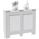 image 7 of Vida Designs Oxford Radiator Cover Painted MDF Cabinet, White, 111cm