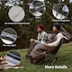 image 3 of U Series Envelope Sleeping Bag with Hood | Green | Army Green | 250S