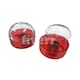 image 2 of Pack of 12 Round Plastic Shapners With Cover Red