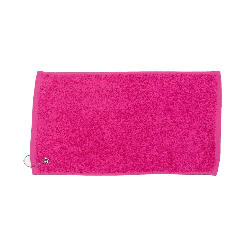 Towel City Luxury Golf Towel - Fuchsia - One Size