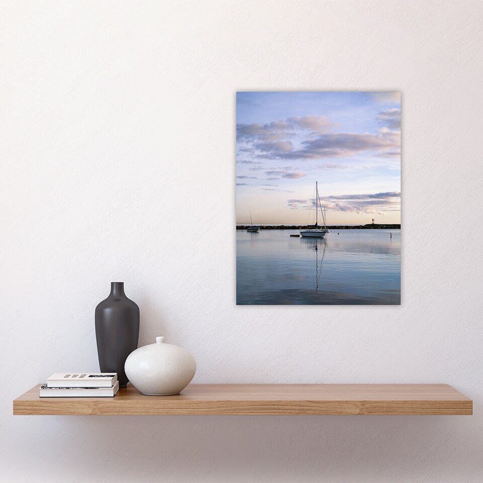image 1 of Sunset off the shore of Block island Highsmith Wall Art Poster Print 12X16"