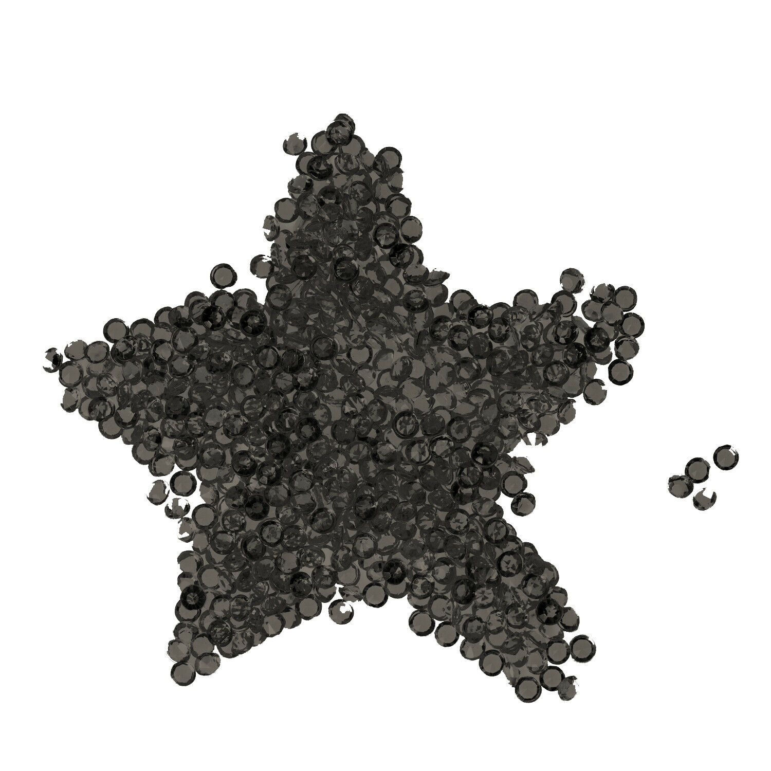 Neel Blue Acrylic Rhinestone Table Confetti, Table Scatters - 2000pcs in Black