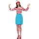 image 2 of Wheres Wally? Womens/Ladies Wenda Costume Set - White/Red/Blue - S (UTSM2106) S