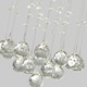 image 3 of 3LT CHROME CEILING FLUSH WITH ACRYLIC DROPS