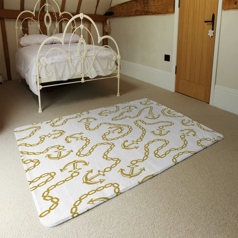 image 1 of Anchor & Chains (Rug) | Gold | M