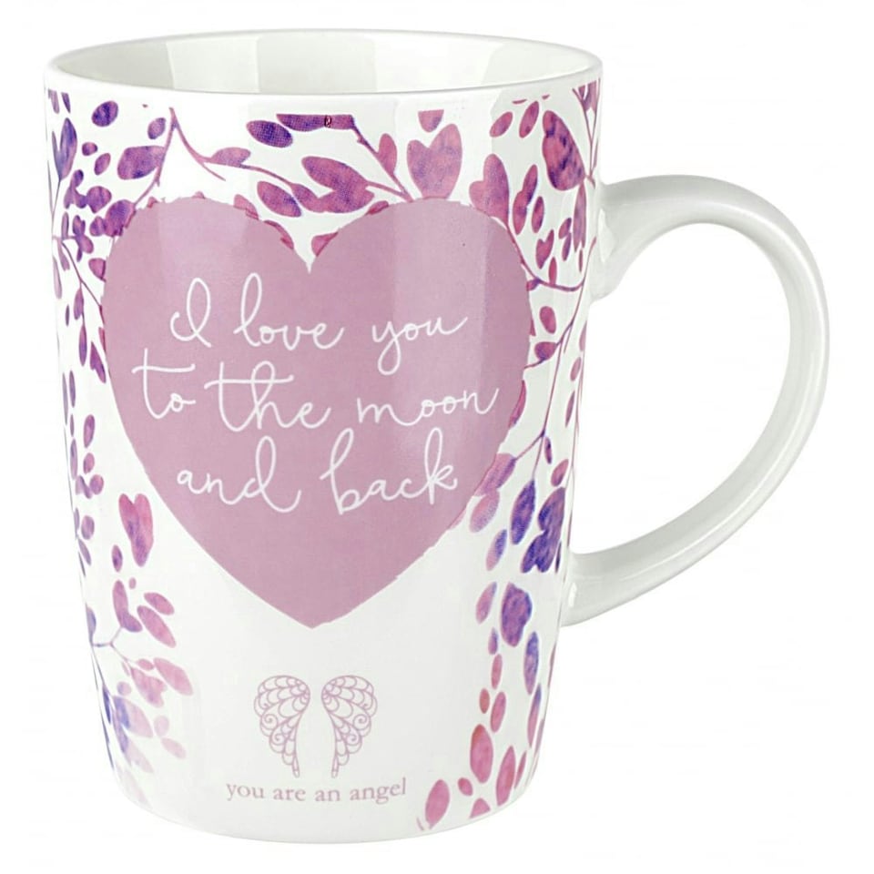 image 1 of You're An Angel Love You To The Moon Mug - Pink Pink