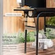 image 6 of Outsunny Charcoal Barbecue BBQ Grill Trolley  Shelves, Lid and Thermometer