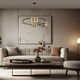 image 4 of Milagro Pendant Light (Circle) Genesis Black Gold 10xGU10