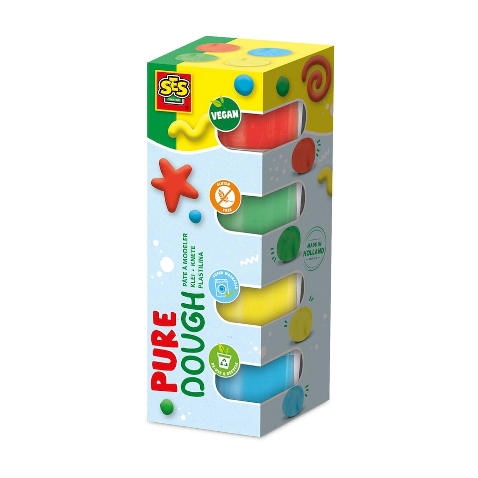 image 1 of SES Creative Feel Good Dough - Pure 4x90g