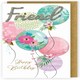 image 1 of Embellished & Foiled Balloons Friend Birthday Card