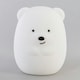 image 4 of BHS Glow Kid's LED Bear Table Lamp, White | White | White