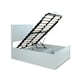 image 2 of Dawson White Wooden Ottoman Bed And Quartz 1000 Pocket Sprung Mattress Double N/A