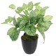 image 1 of Artificial Foliage Plant Pot 40cm Caladium Plants