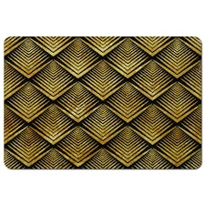 Golden Geometric Flower Pattern (Placemat)