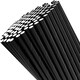 image 2 of ECONX Black Paper Straws 5.5" Drinking Straws for Parties, Cocktails, Hot & Cold Drinks Pack of 250