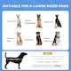 image 2 of PawHut 122cm Elevated Dog Bed Cooling Raised Pet Cot UV Protection Canopy Blue