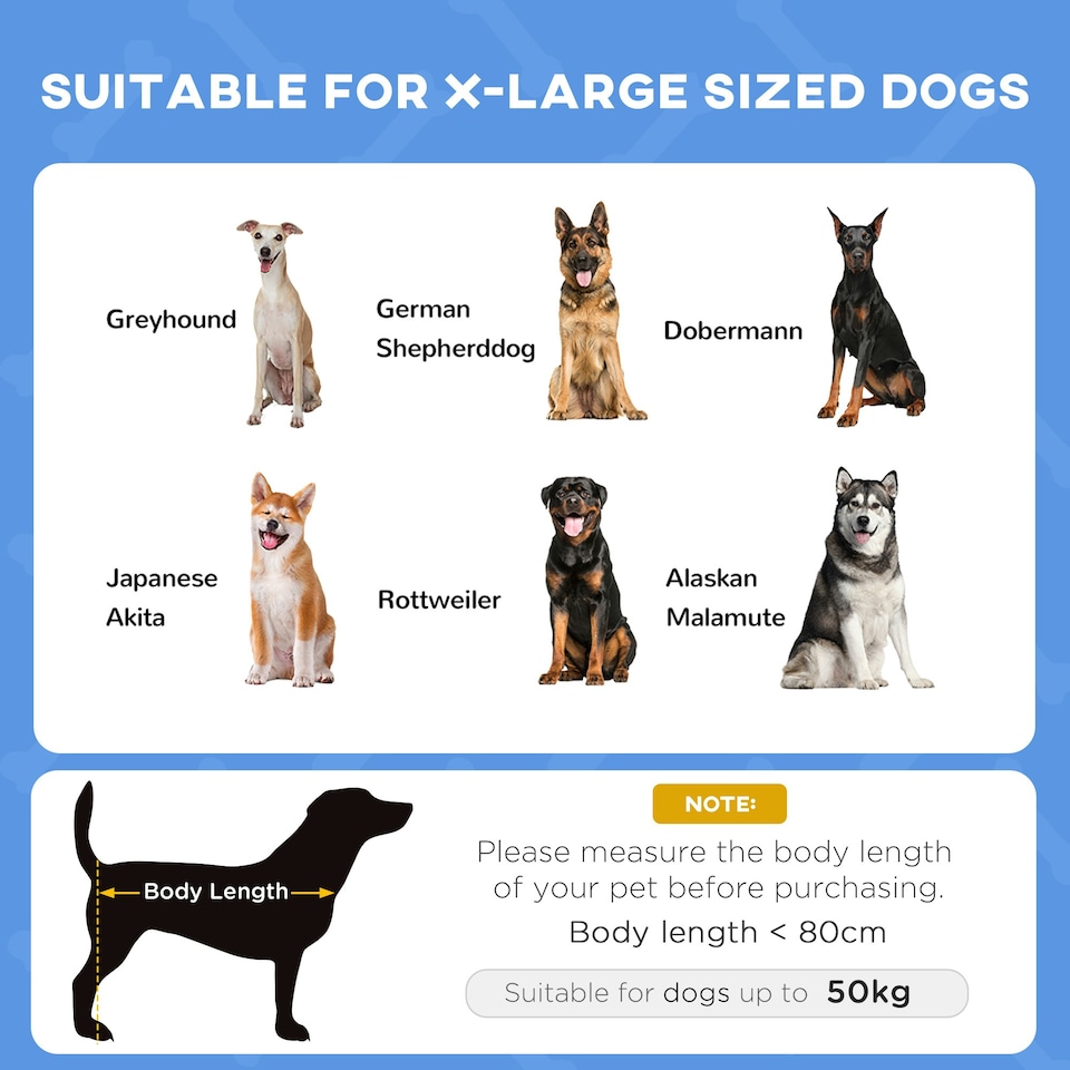 image 1 of PawHut 122cm Elevated Dog Bed Cooling Raised Pet Cot UV Protection Canopy Blue